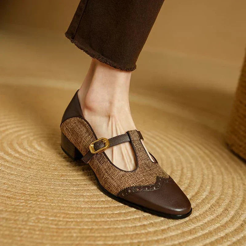 Sophie - Vintage-Schnallenschuhe