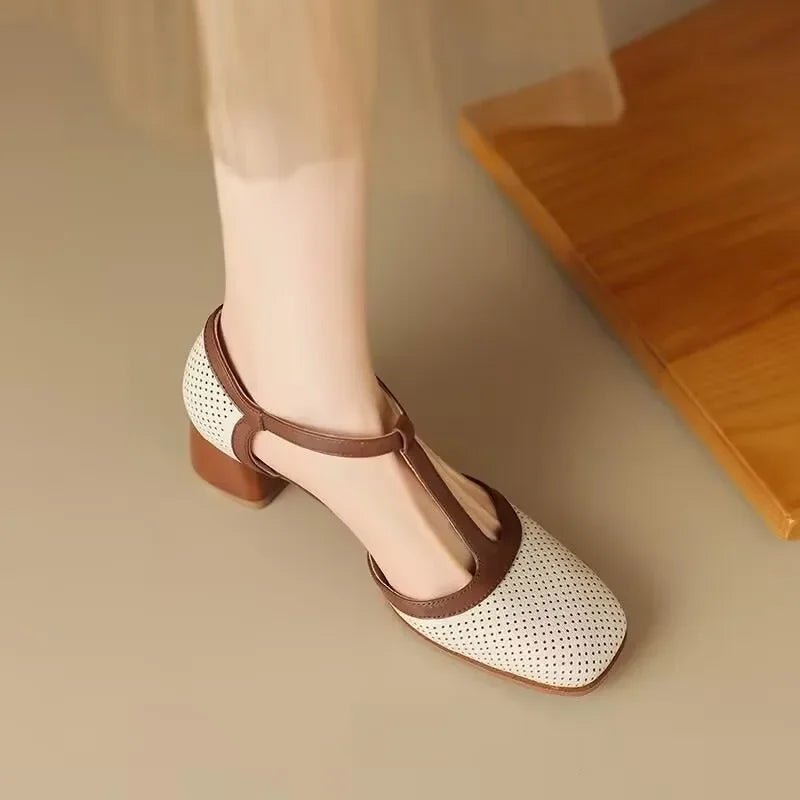 Helene - Luftige T-Steg-Schuhe