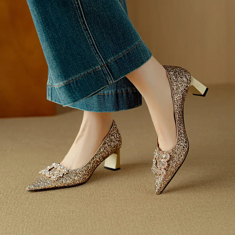 Theresa - Glitzer-Pumps