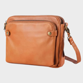 Shopper Damen Leder Gross Schultertasche Braun – Celia