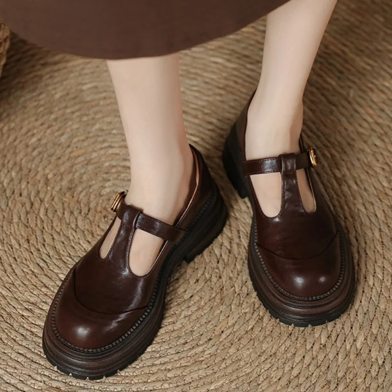 Luisa - Vintage-T-Steg-Schuhe