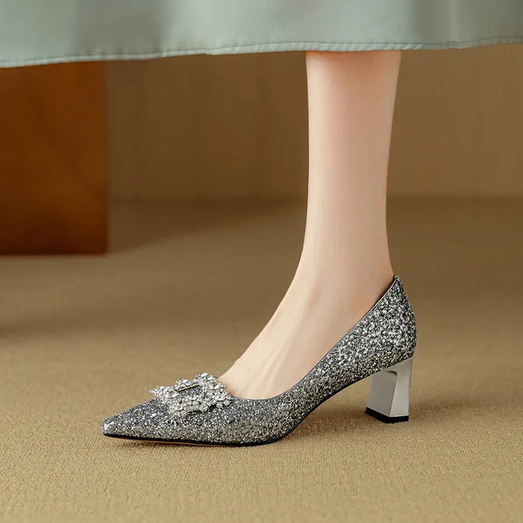 Theresa - Glitzer-Pumps