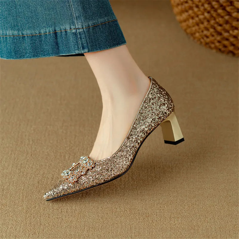 Theresa - Glitzer-Pumps