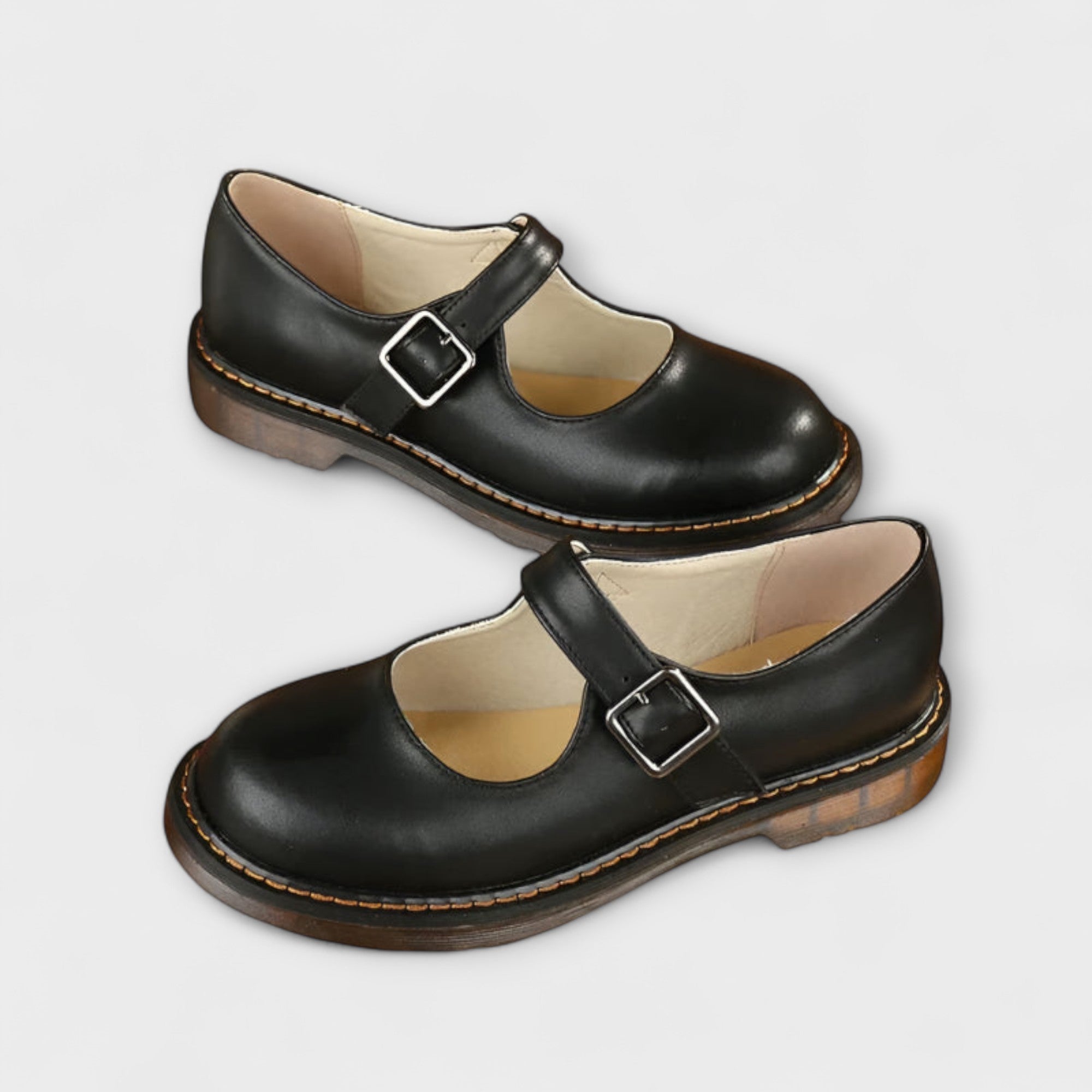 Spangenschuhe Damen Echtleder Riemchen Komfortsohle Braun Schwarz