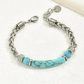 Armband Damen Blau Perlen Handgefertigt Maritim Geschenkidee
