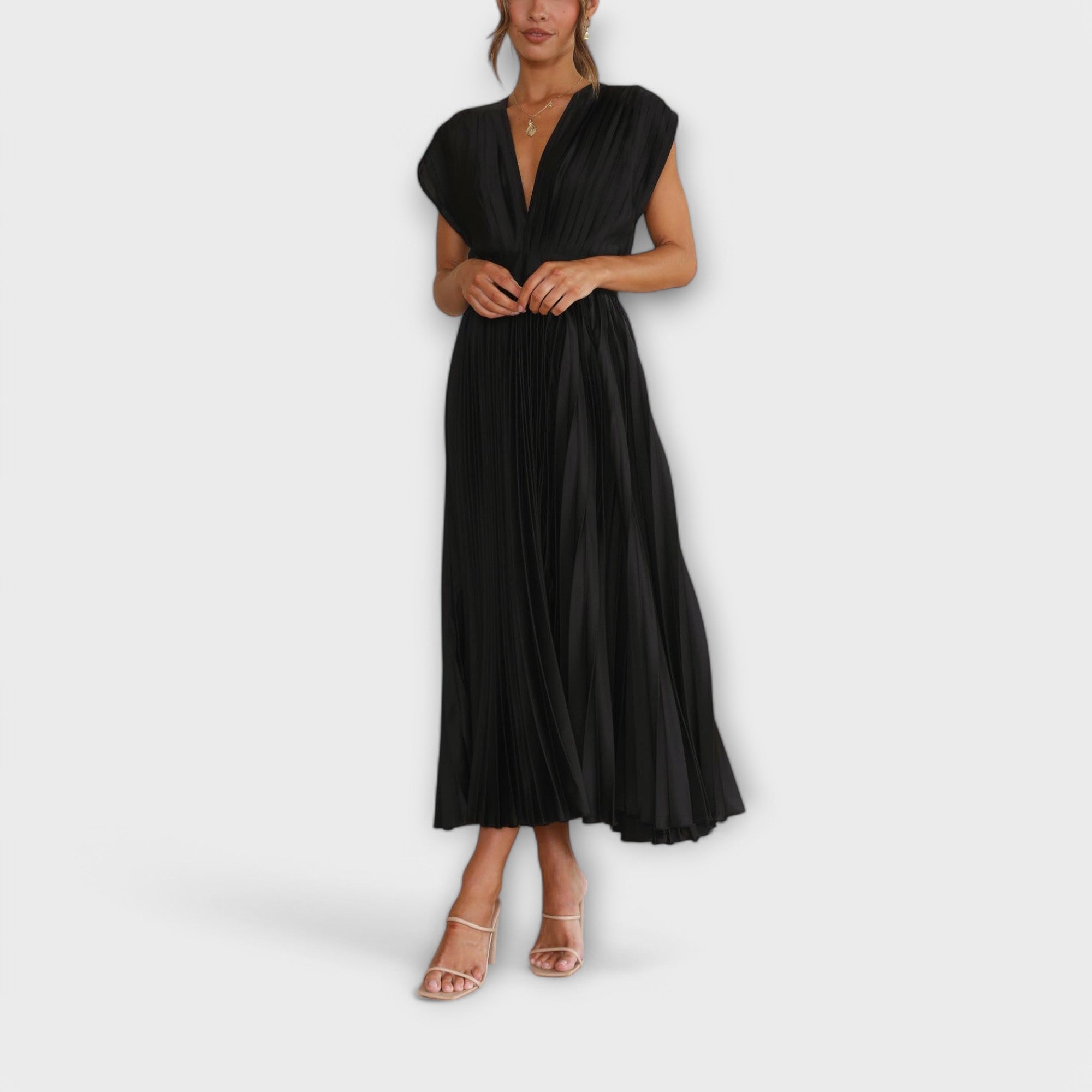 Maria - Stilvolles Faltenkleid