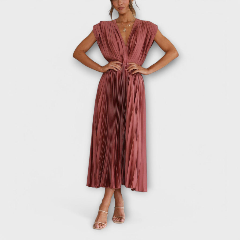 Maria - Stilvolles Faltenkleid