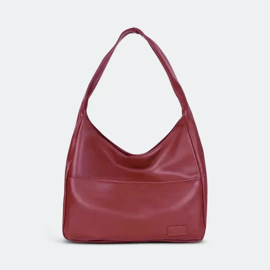 Handtasche Damen Gross Schultertasche Alltag Schwarz Braun Weiss Rot – Nina