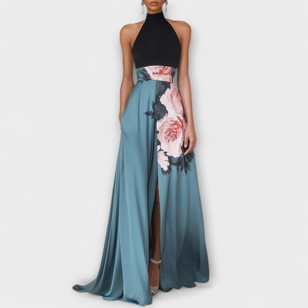 Natalie - Floral A-Line Maxikleid