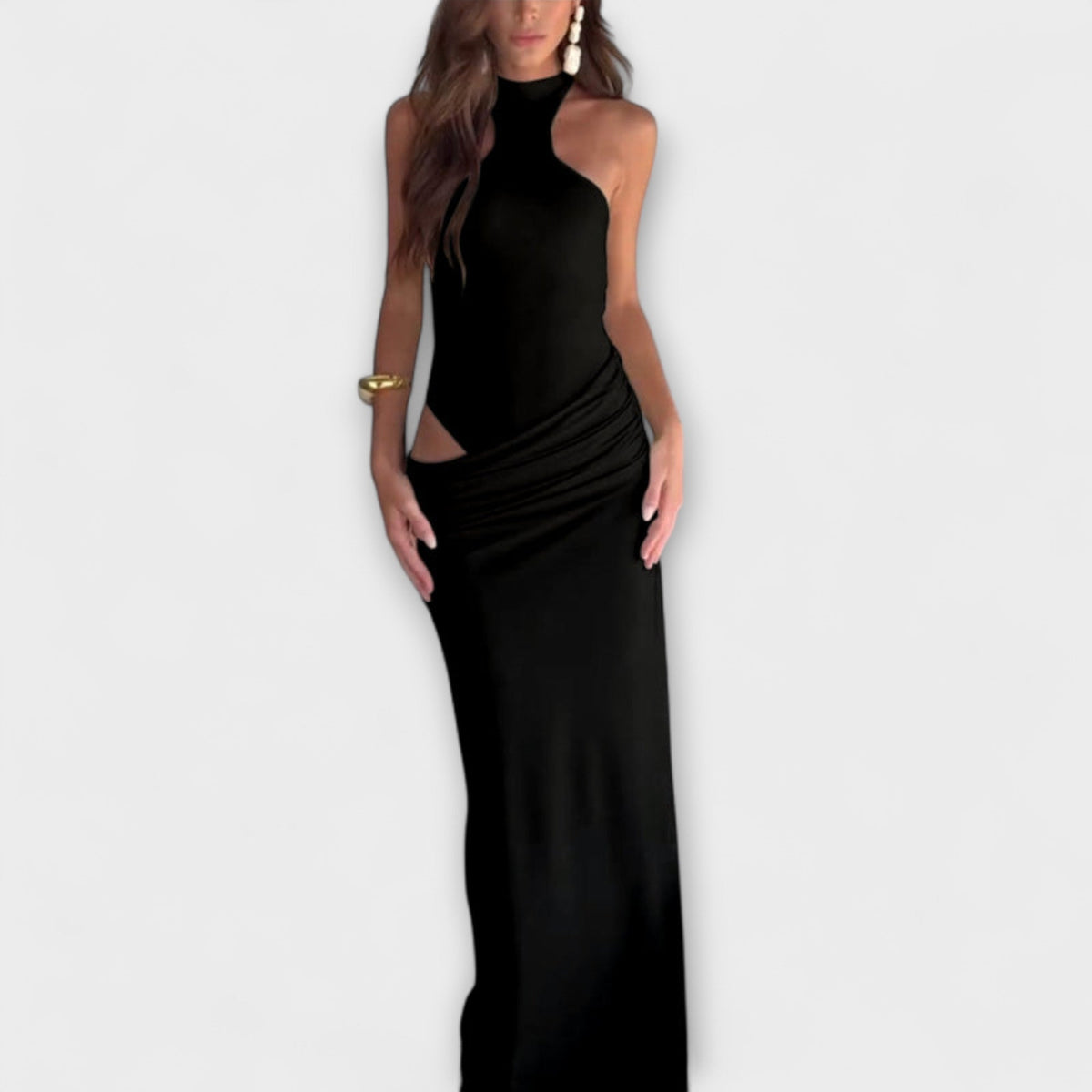 Minna - Verführerisches ärmelloses Cut-Out Kleid