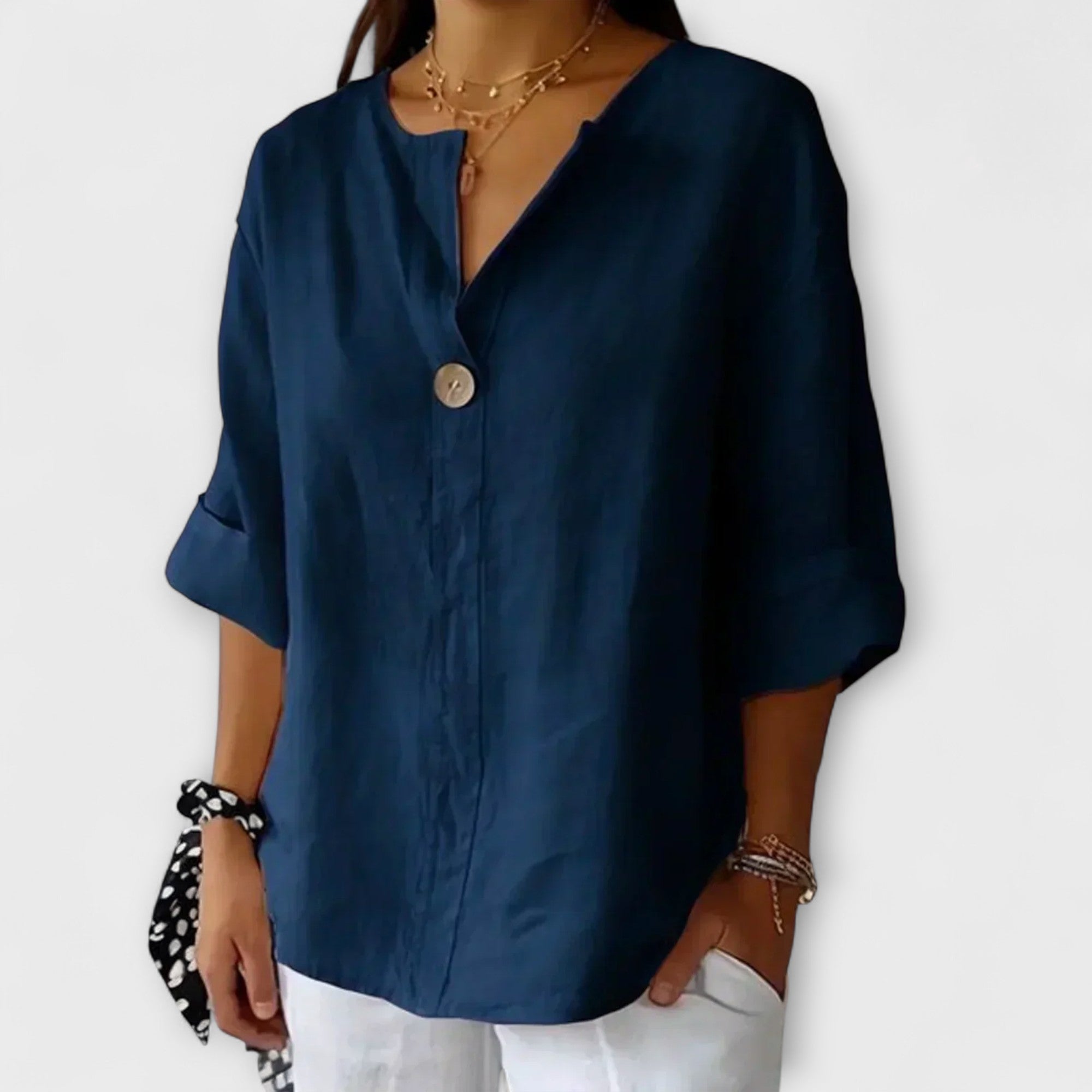Nicole - Stilvolle Bluse mit V-Ausschnitt