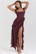 Jana - Kleid mit asymmetrischem Volant