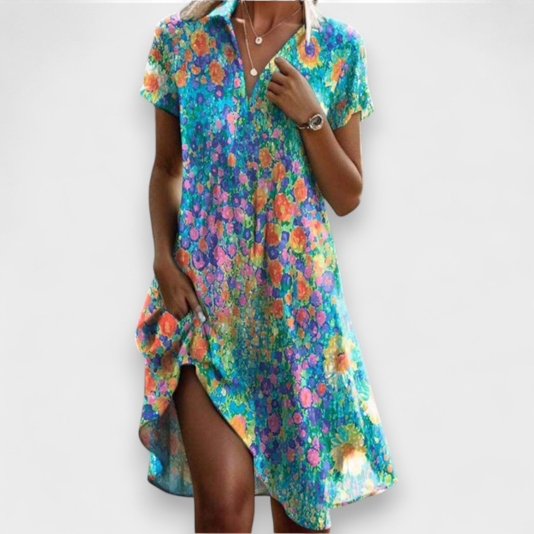 Eterna - Midi Kleid zeitlose Eleganz