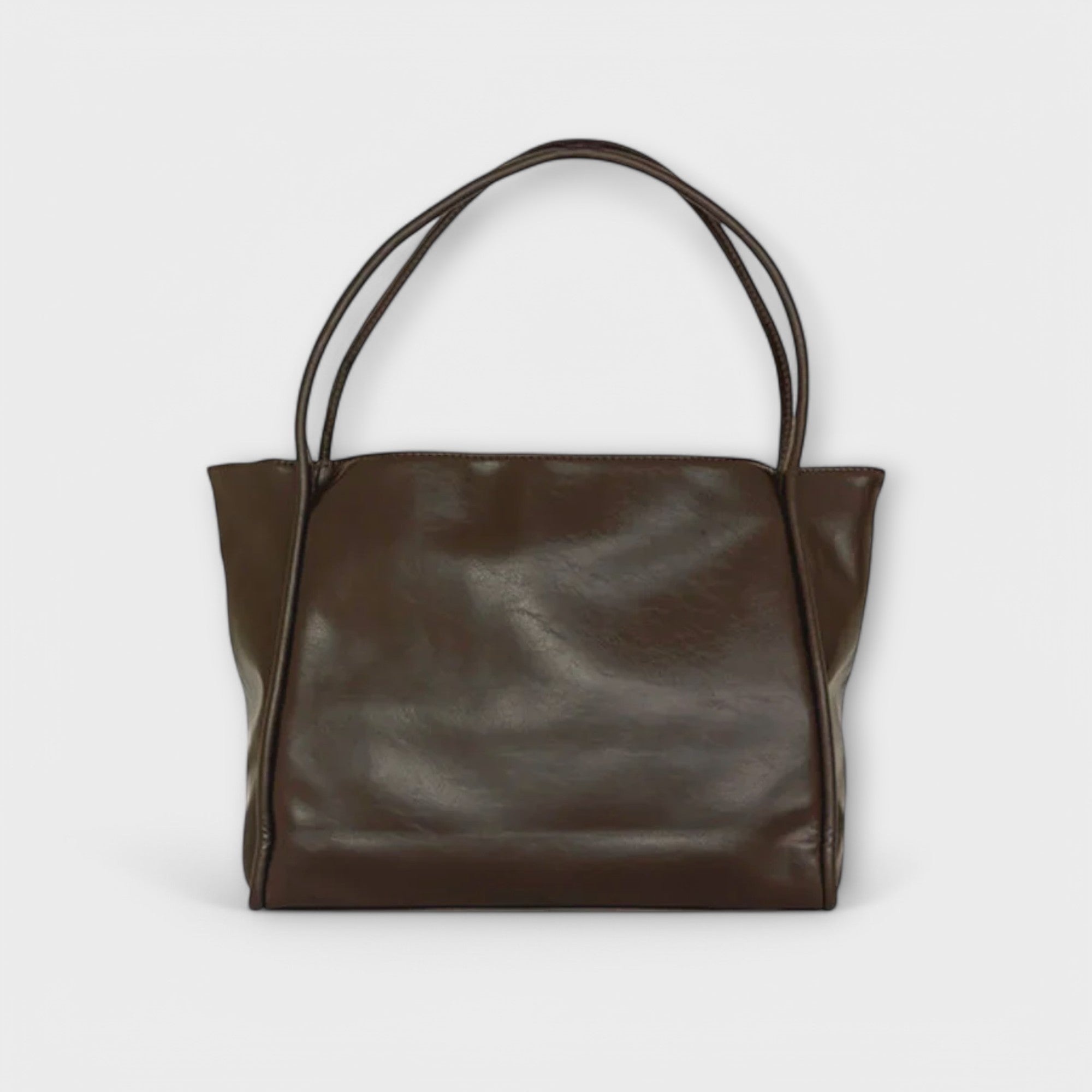 Shopper Damen Gross Schultertasche Vintage-Optik Schwarz Braun Rot – Blair