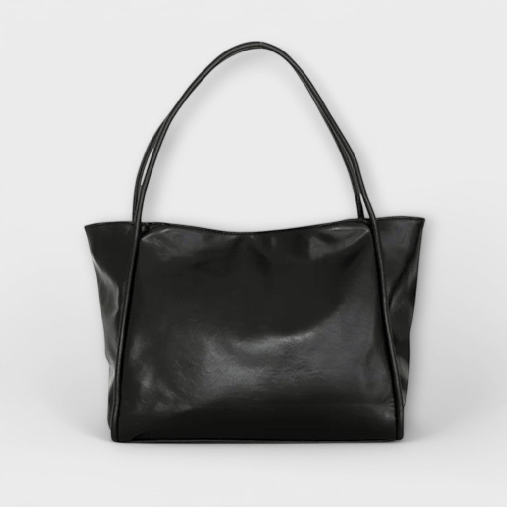 Shopper Damen Gross Schultertasche Vintage-Optik Schwarz Braun Rot – Blair