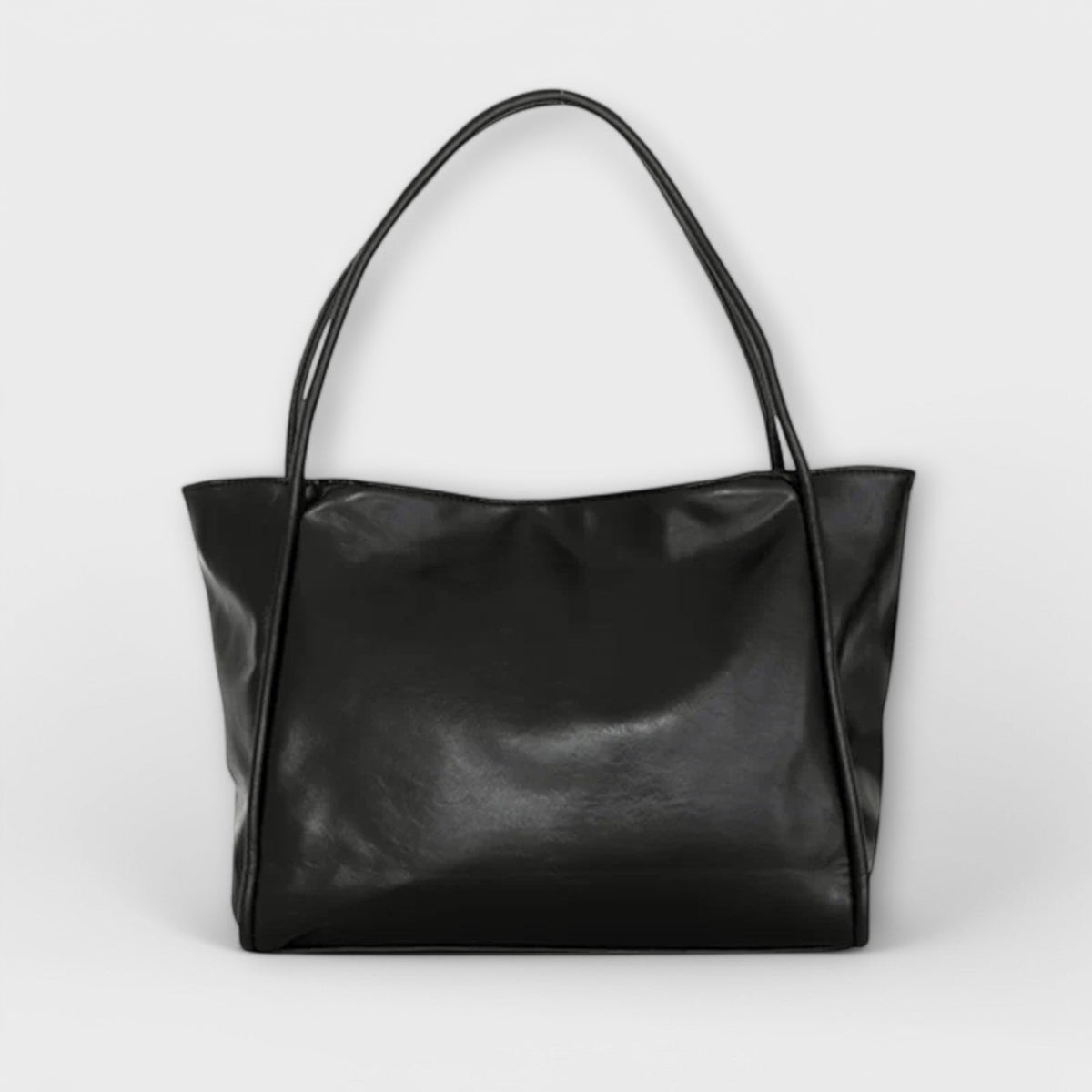 Shopper Damen Gross Schultertasche Vintage-Optik Schwarz Braun Rot – Blair