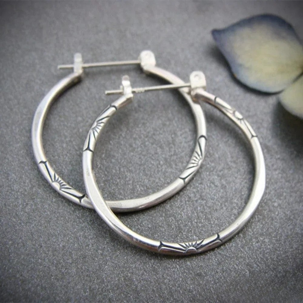 Retro Hoop Ohrringe