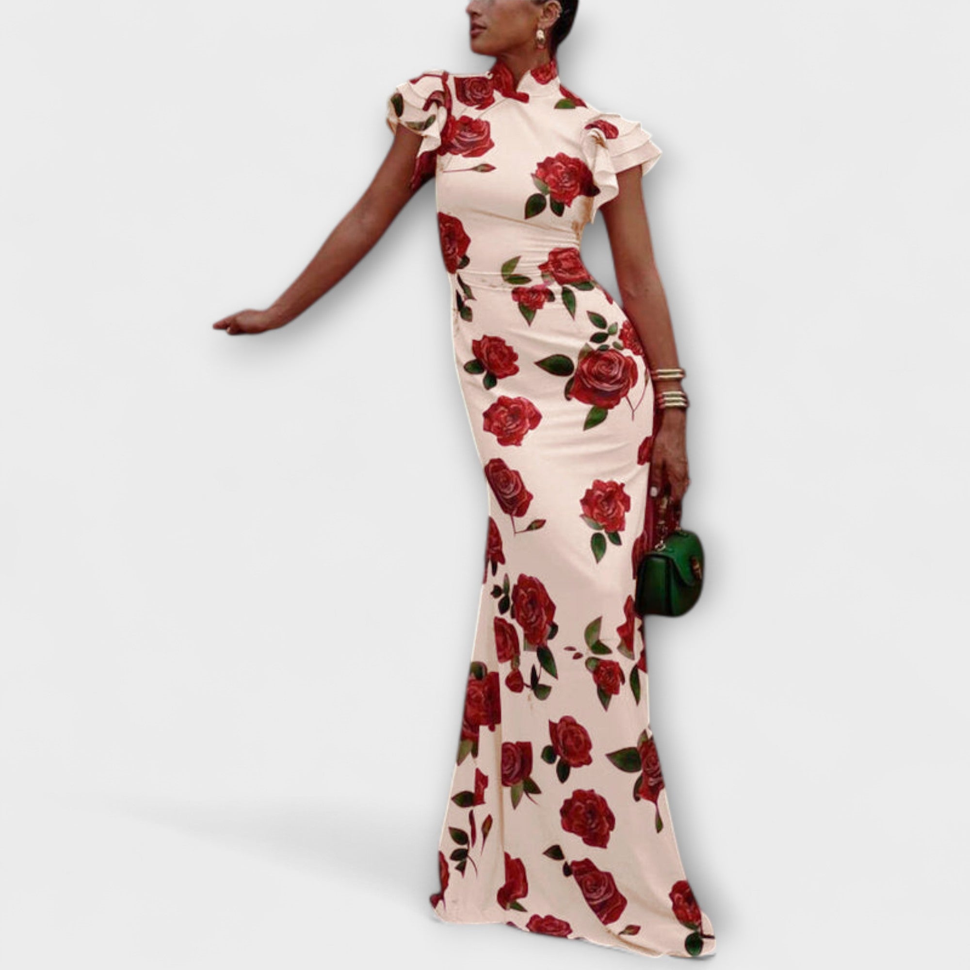 Luna - Maxikleid mit floralem Druck
