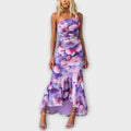 Pia - Maxikleid mit einseitiger Raffung