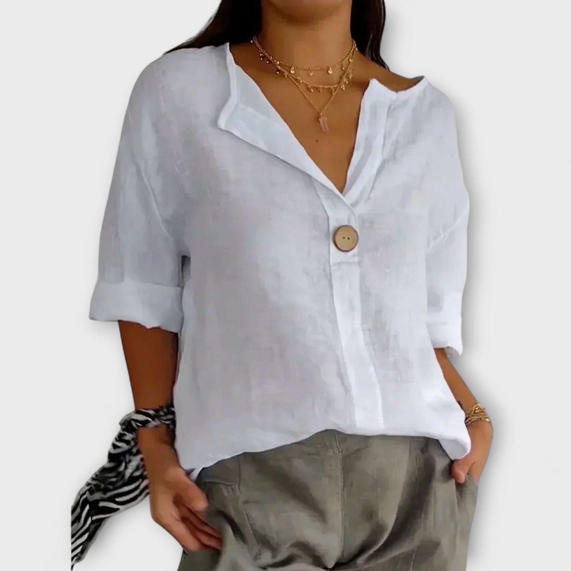 Nicole - Stilvolle Bluse mit V-Ausschnitt