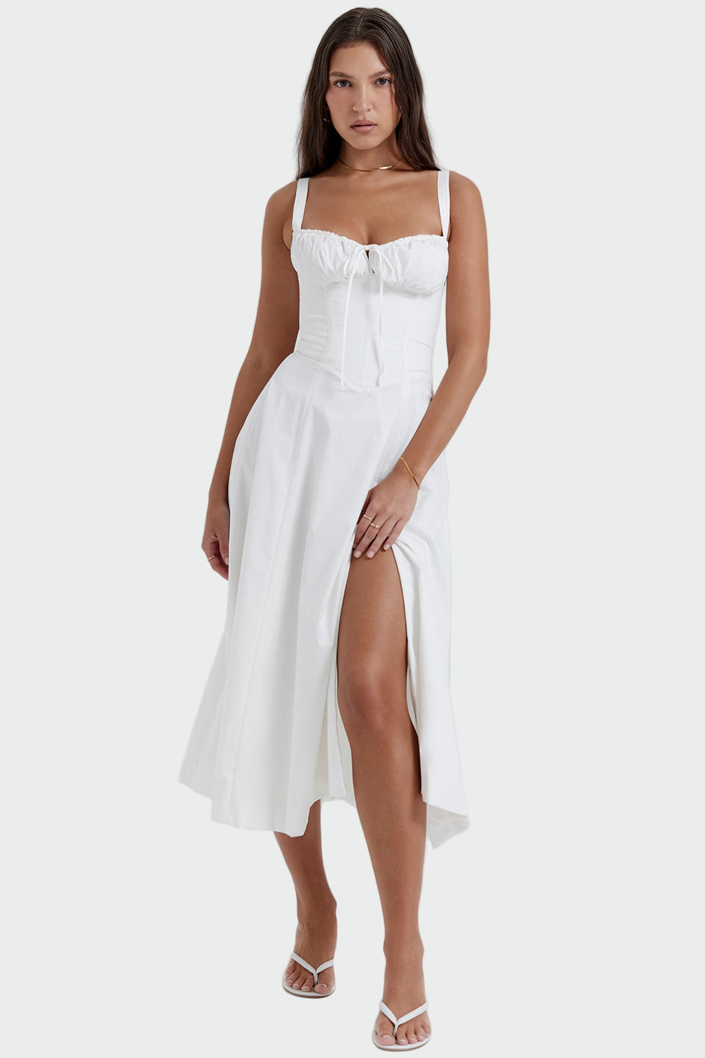 Jana - Maxikleid mit Spitzenausschnitt