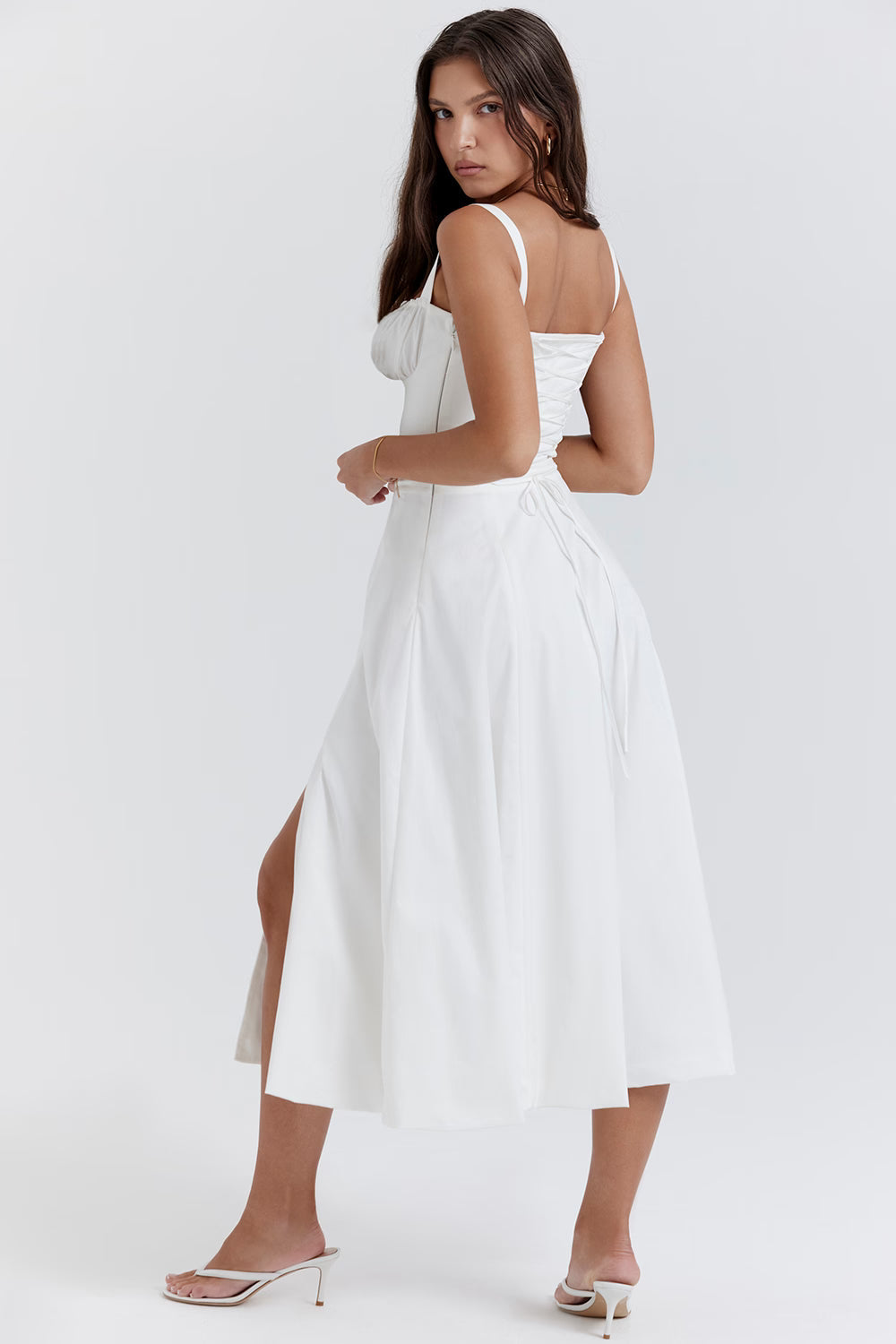 Jana - Maxikleid mit Spitzenausschnitt