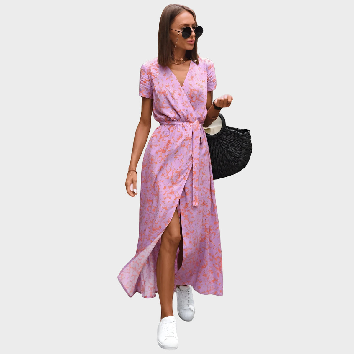 Aldona - Fliessendes Wickelkleid