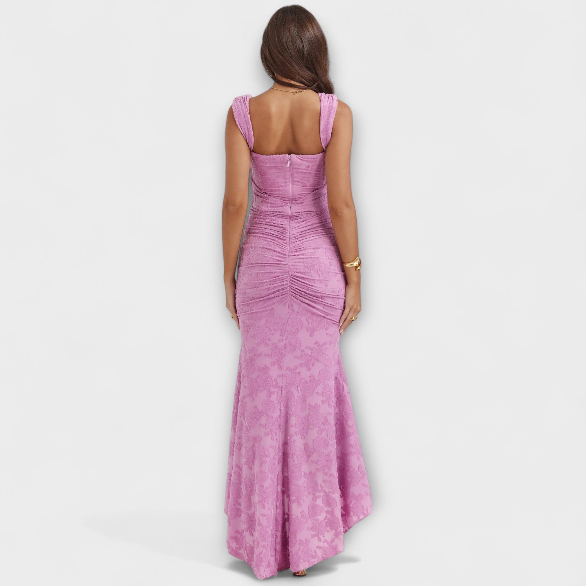 Renske - Langes Kleid mit Eleganten und Raffinierten Korsett