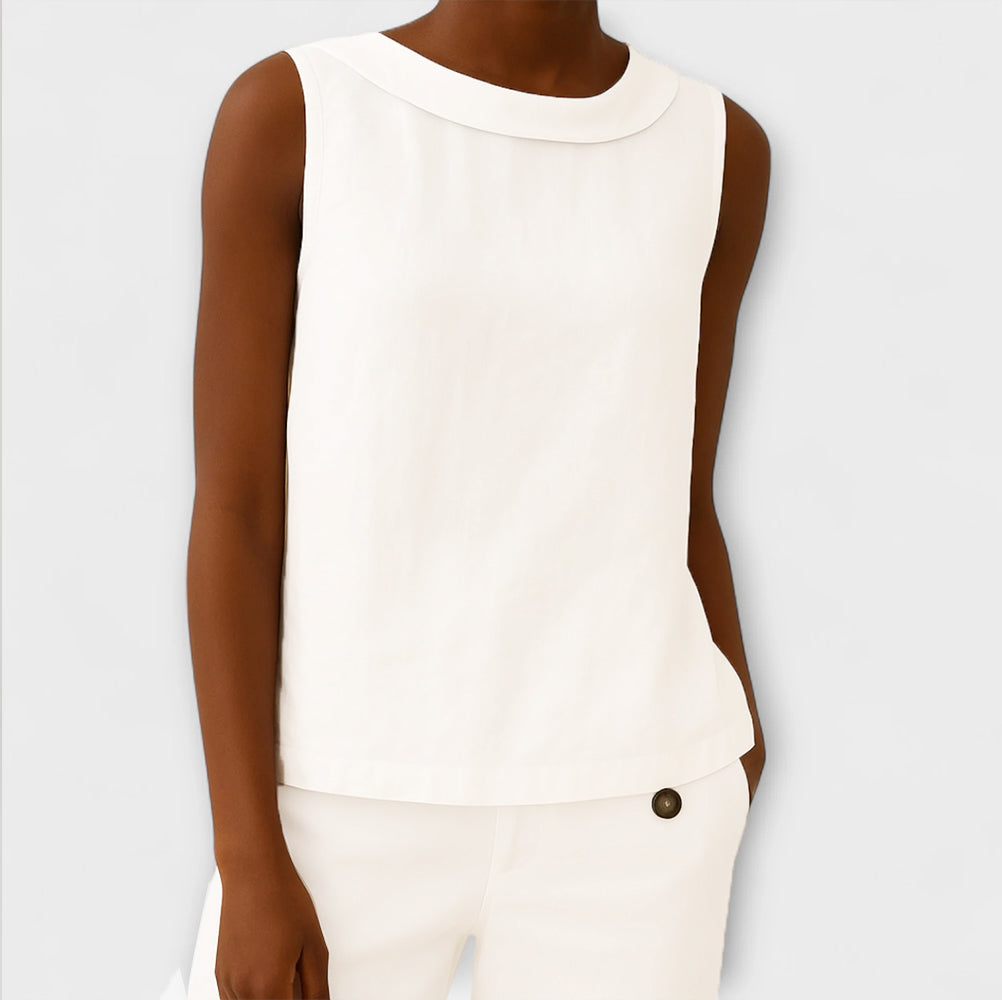 Top Damen Ärmellos Atmungsaktiv Grau Beige Blau Rosa – Brianna