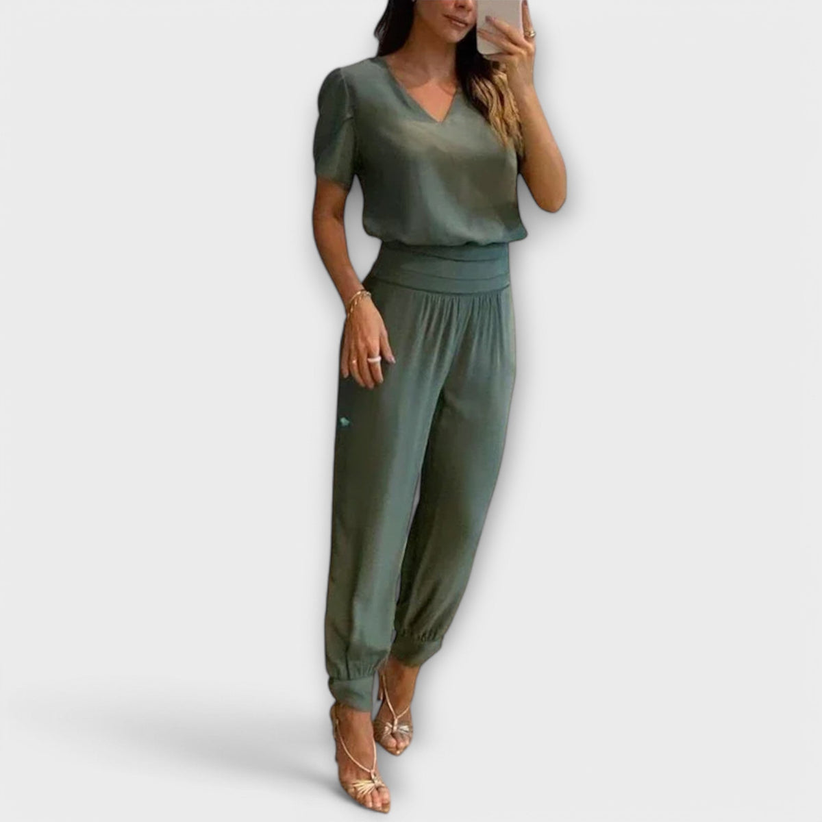 Irmelin – Elegantes Set Mit Oberteil Und Hose