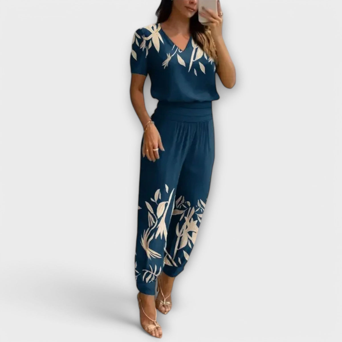 Irmelin – Elegantes Set Mit Oberteil Und Hose