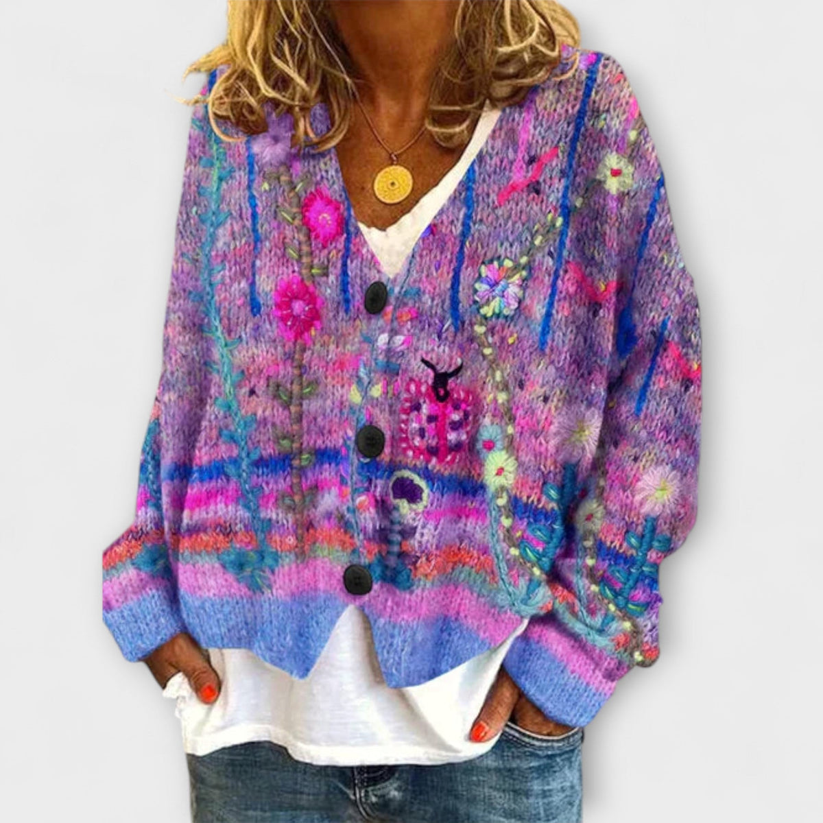 Blazer Damen Vintage-Stil Tailliert Grau Lila Orange Blau – Belle