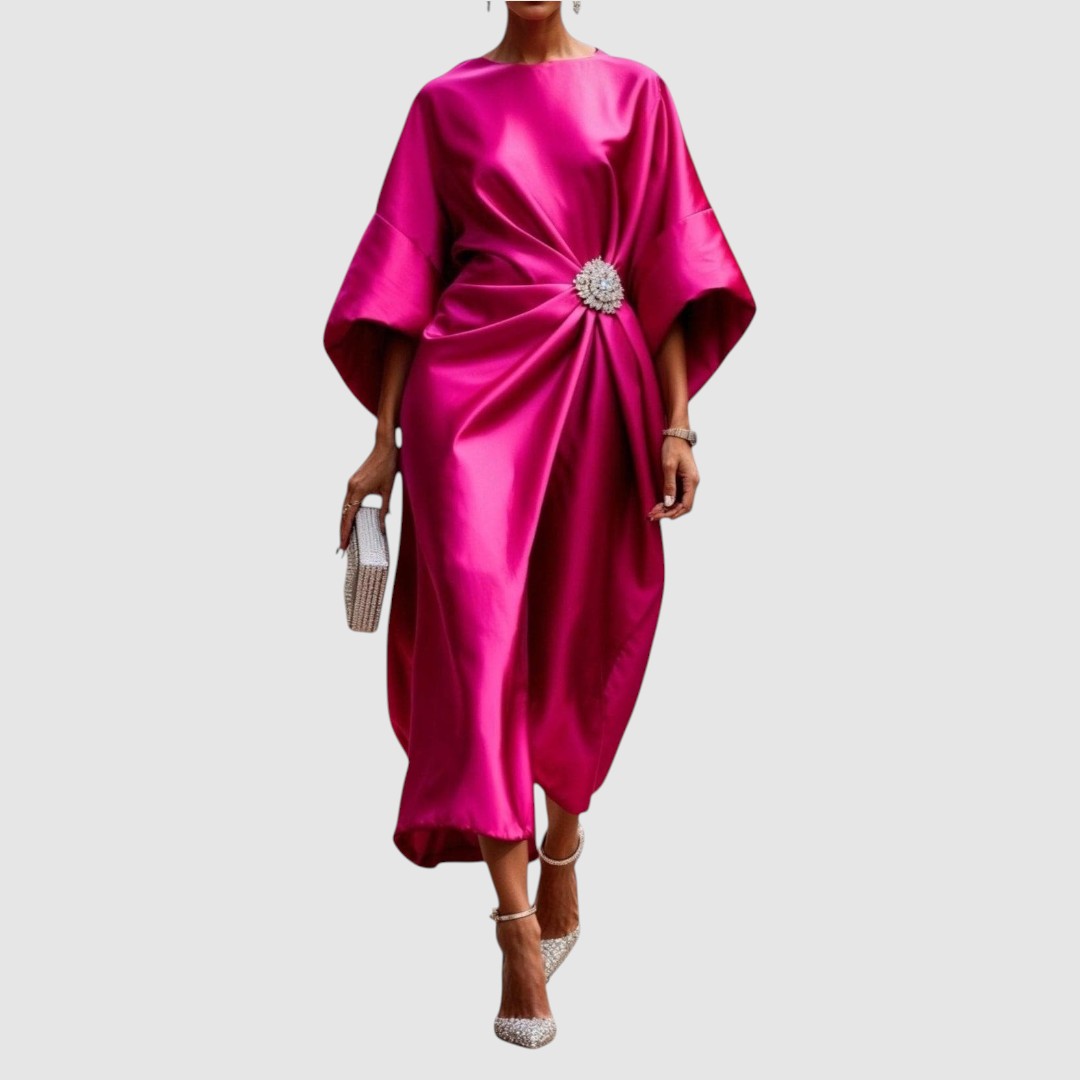 Mia - Abendkleid mit Zierschnalle