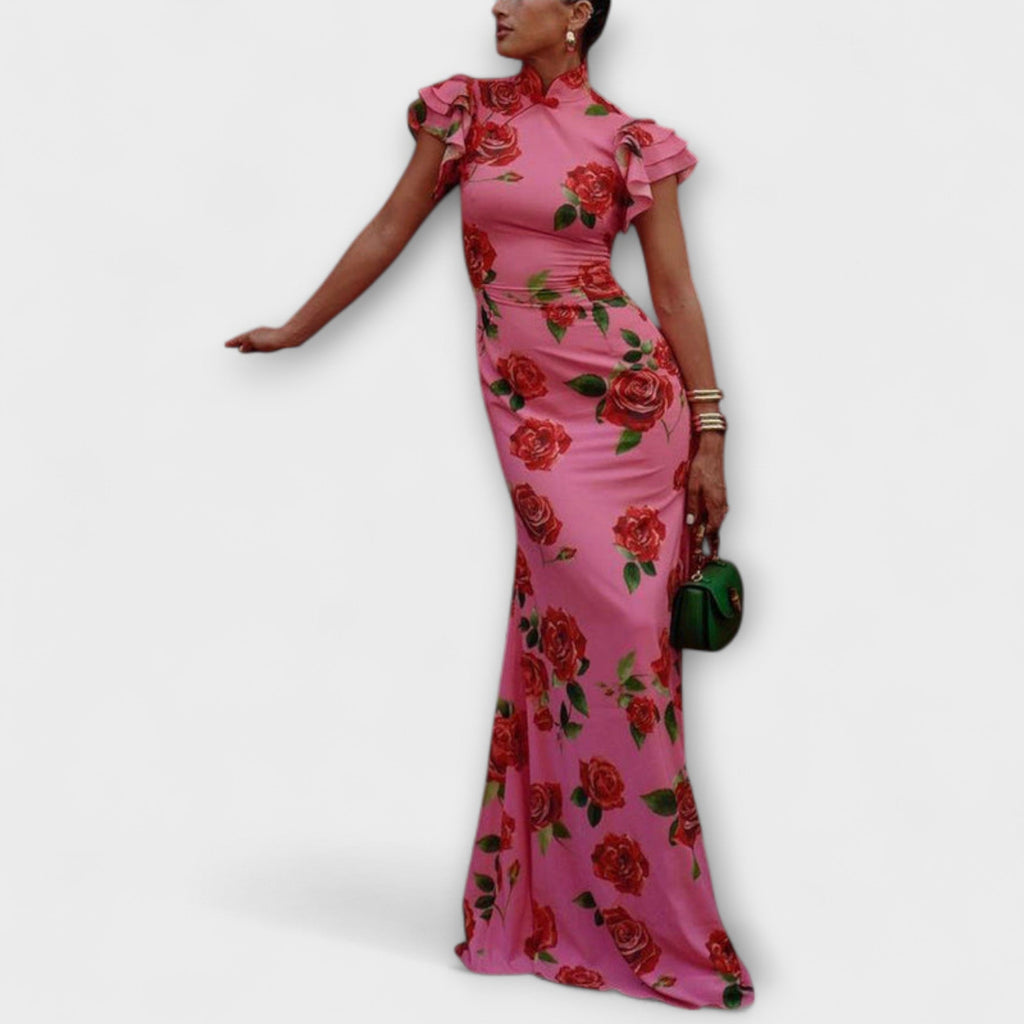 Luna - Maxikleid mit floralem Druck