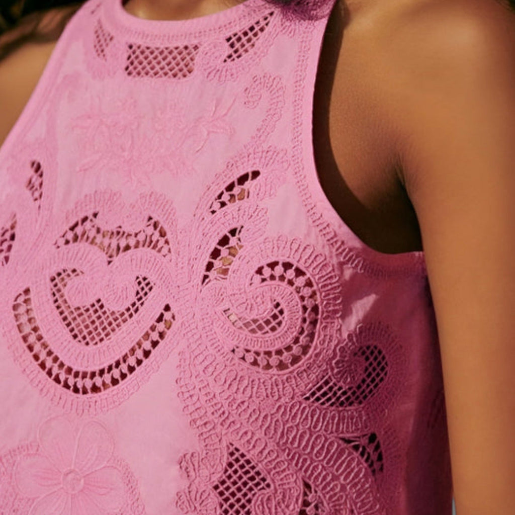 Zweiteiler Damen Spitzentop mit Trägern Hohe Taille Sommer – Olivia Aire