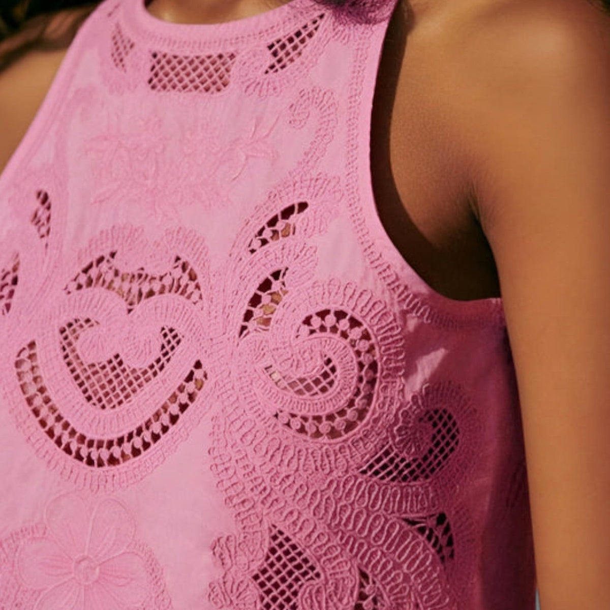 Zweiteiler Damen Spitzentop mit Trägern Hohe Taille Sommer – Olivia Aire