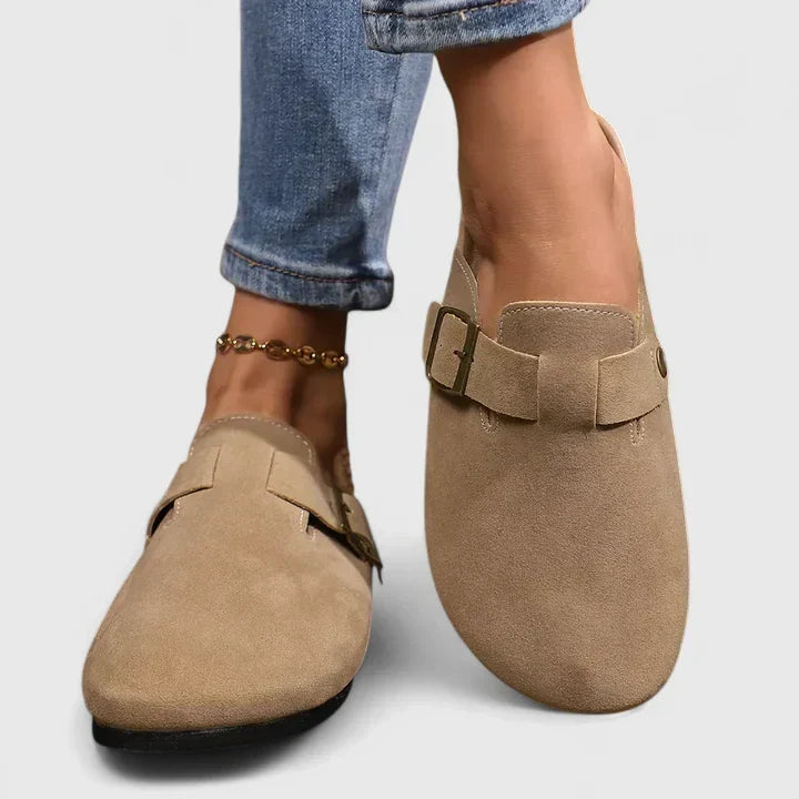 Katrien - Orthopädische Clogs in Taupe