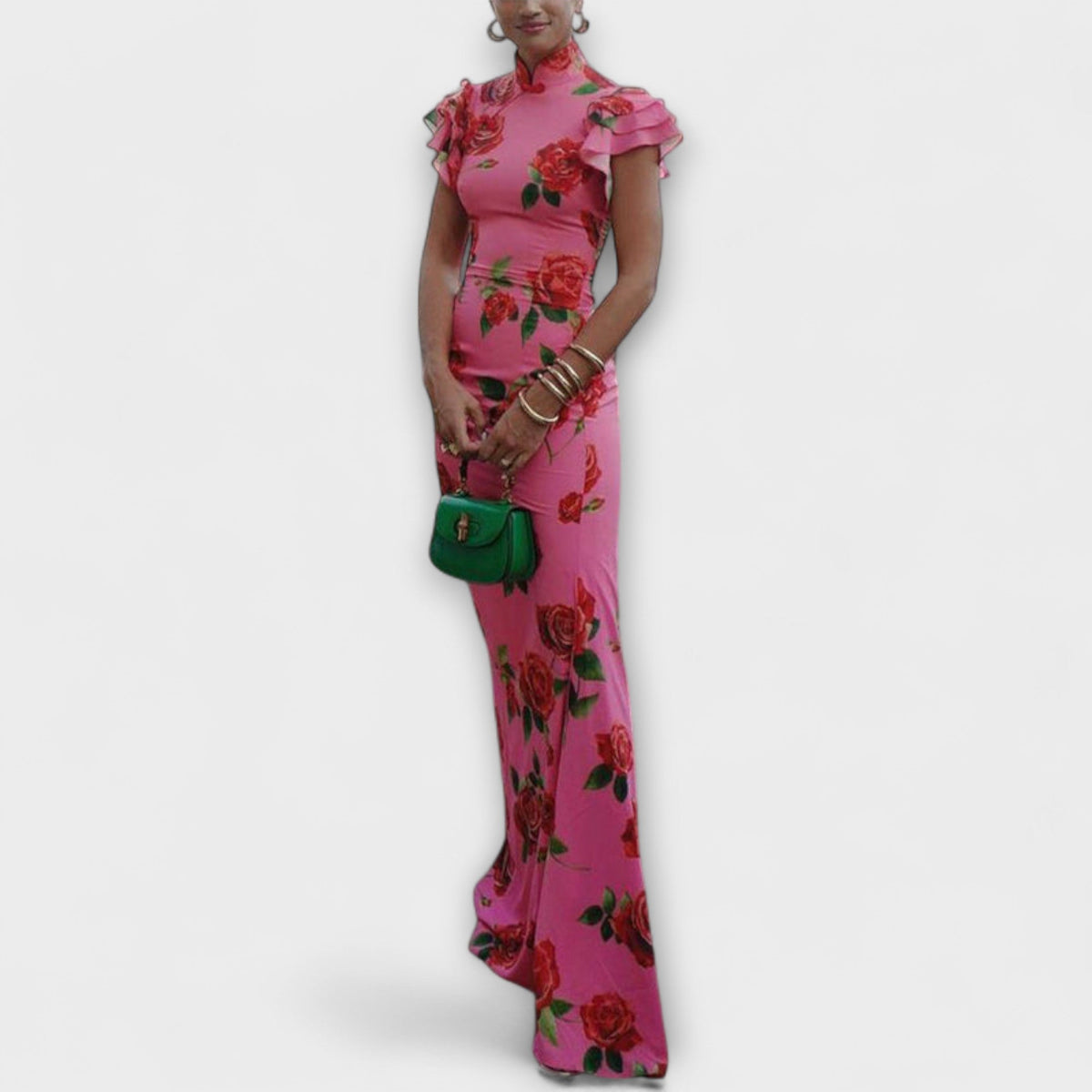 Luna - Maxikleid mit floralem Druck