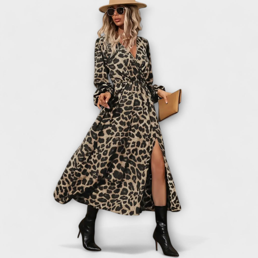 Natalie - Stylisches Kleid mit Leopardenmuster