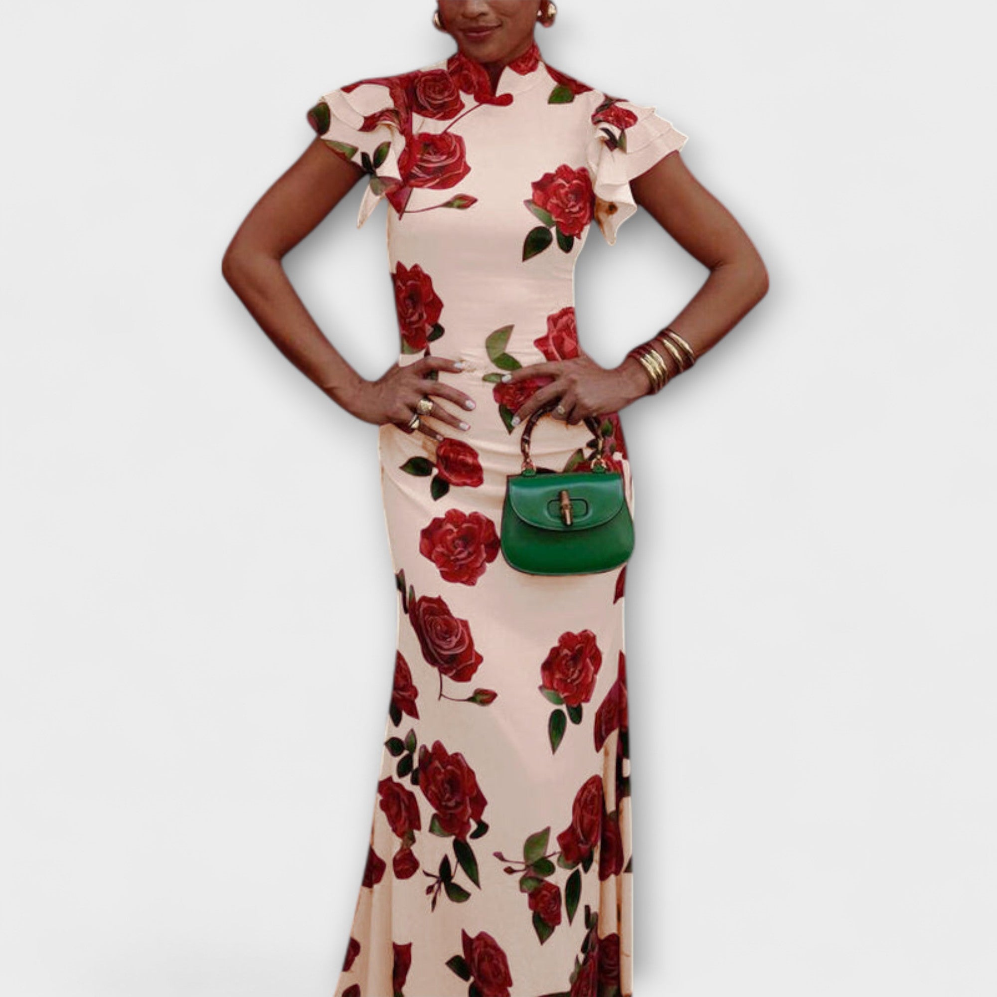 Luna - Maxikleid mit floralem Druck