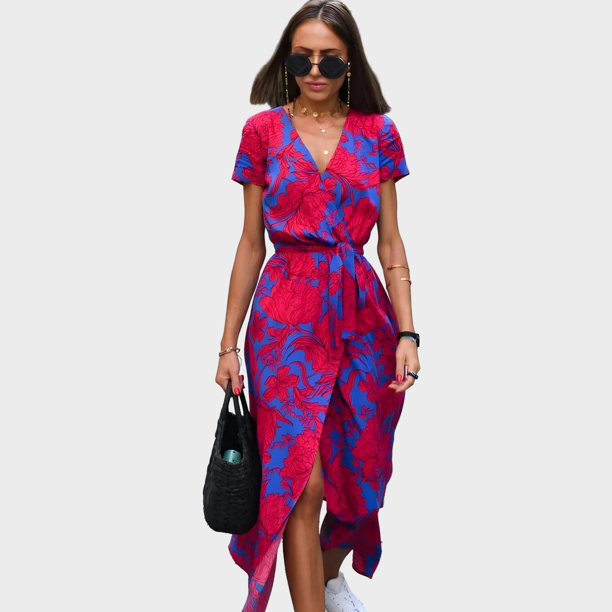 Aldona - Fliessendes Wickelkleid