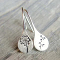 Elegante Ohrringe im Dandelion-Blatt-Design