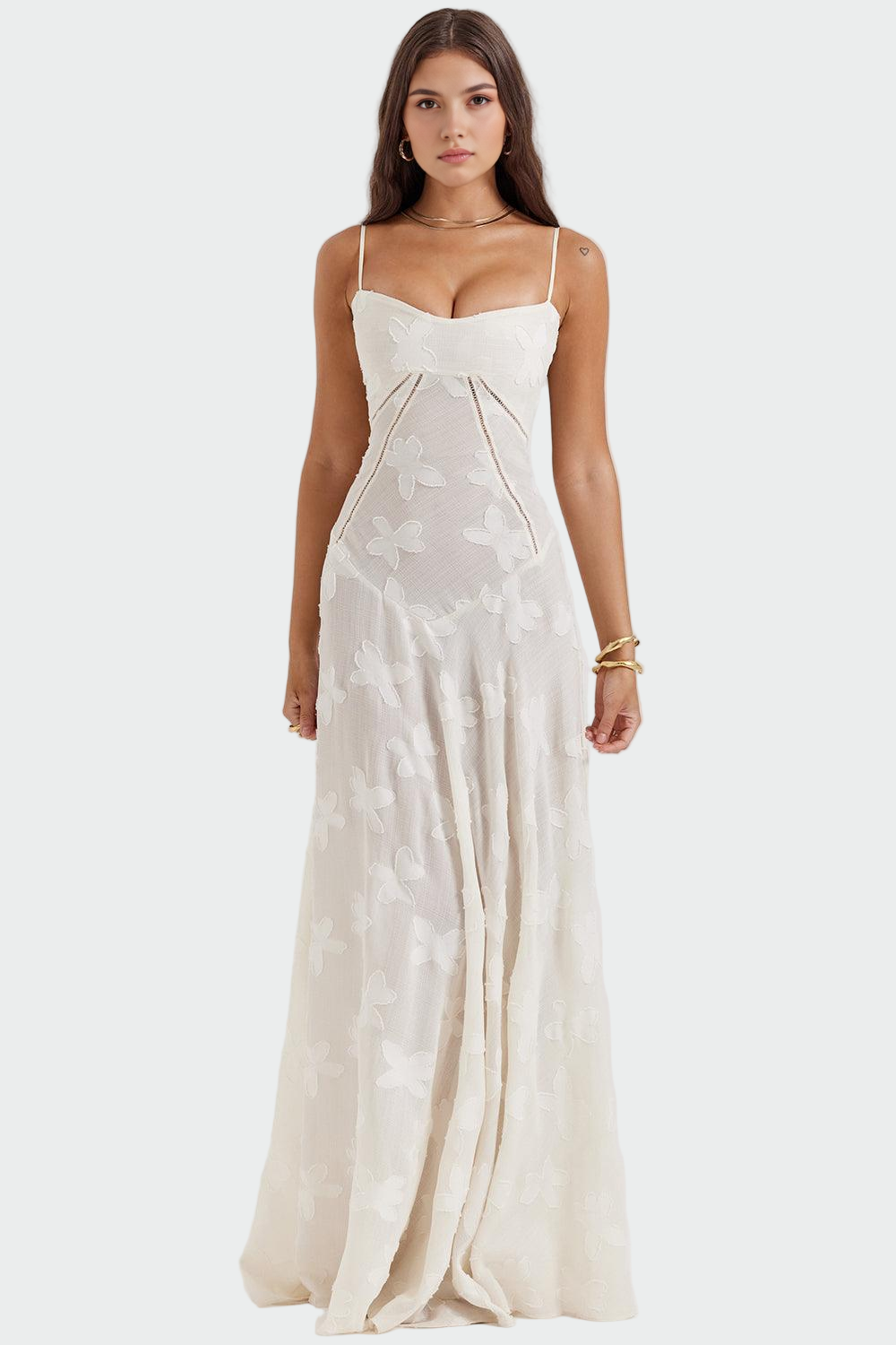 Klára - Langes Blumenkleid