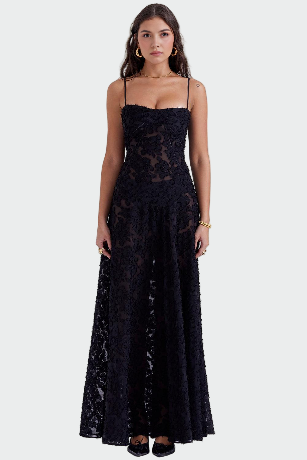 Klára - Langes Blumenkleid