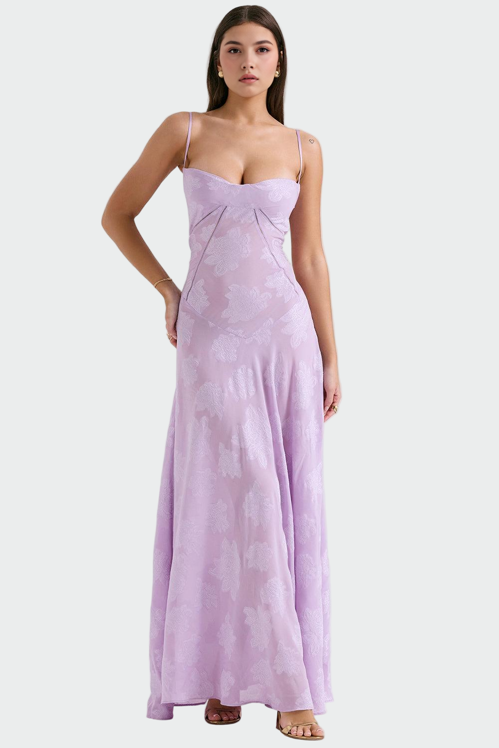 Klára - Langes Blumenkleid