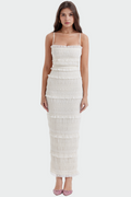Karolínka - Romantisches Abendkleid mit Blumenmuster