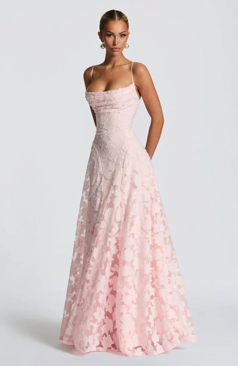 Alexandra - Maxikleid mit schmalen Trägern