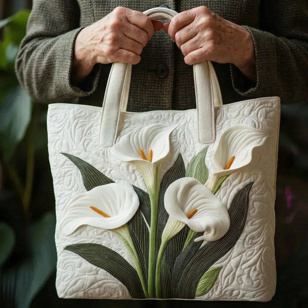 Gesteppte Tasche - Weisses Muster