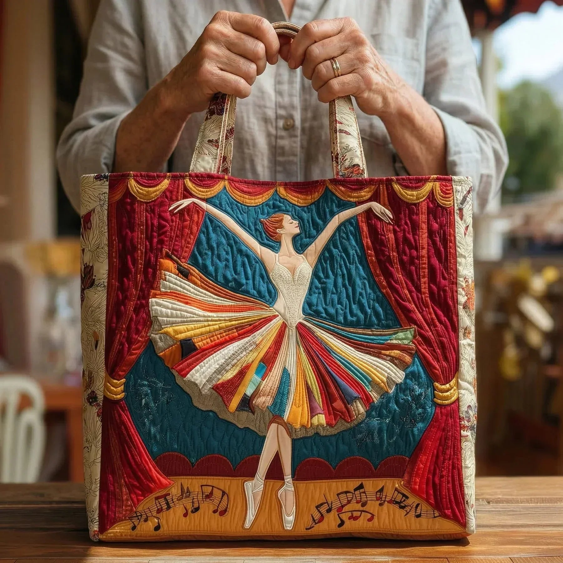 Gesteppte Tasche - Ballerina