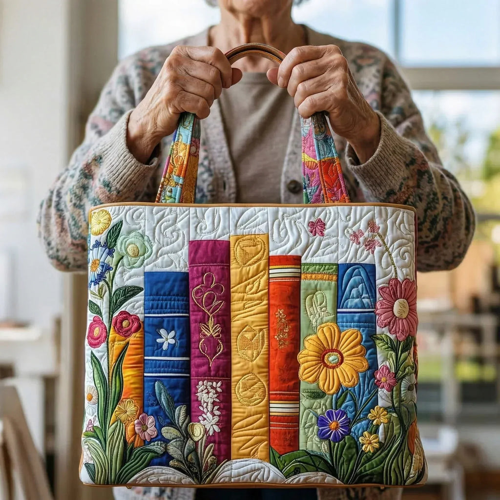 Gesteppte Tasche - Blumenbibliothek